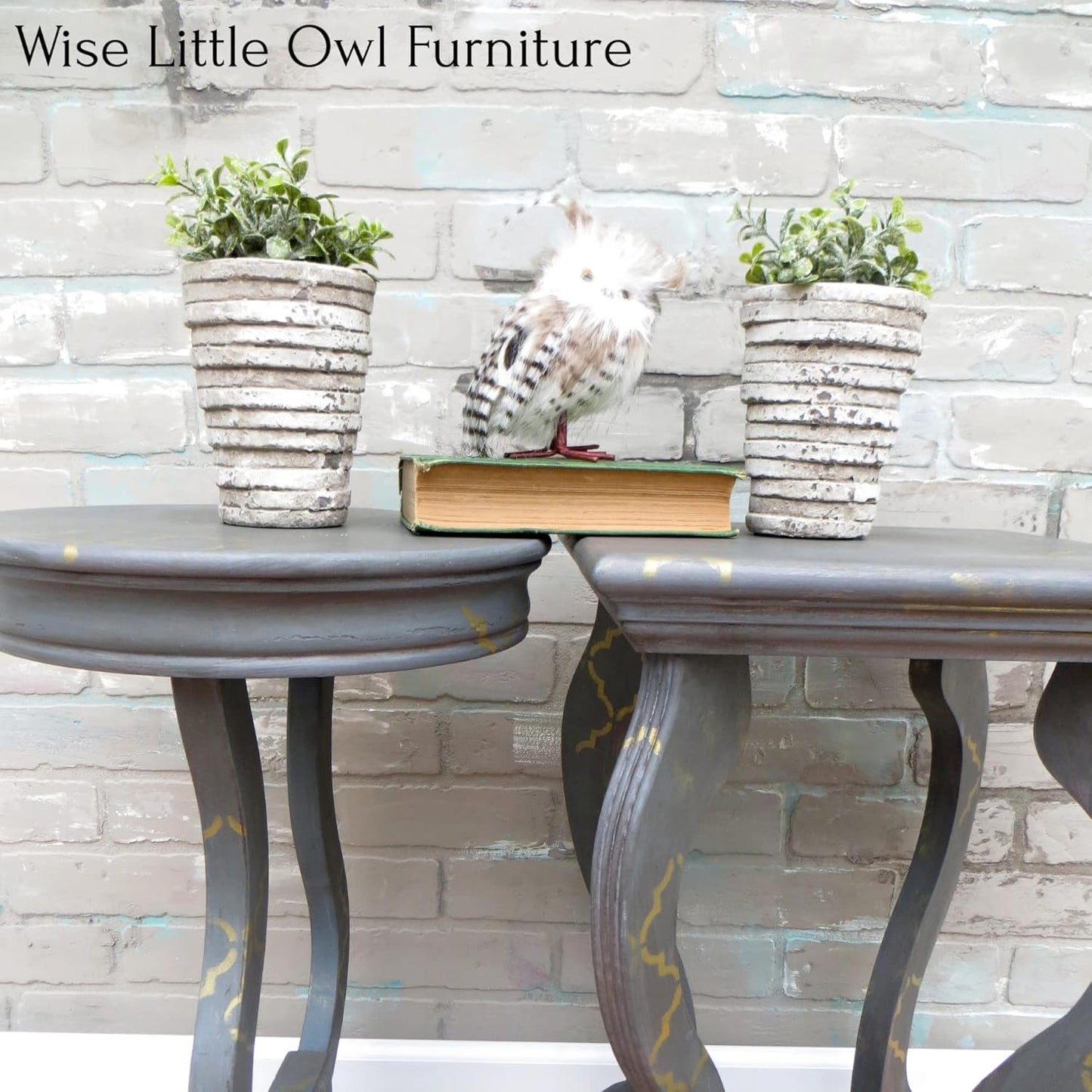 Dixie Belle Paint Company Chalk Finish Furniture Paint - Mason Dixon Gray (4oz) - Matte Charcoal Gray Chic Chalk Mineral DIY Furniture Paint