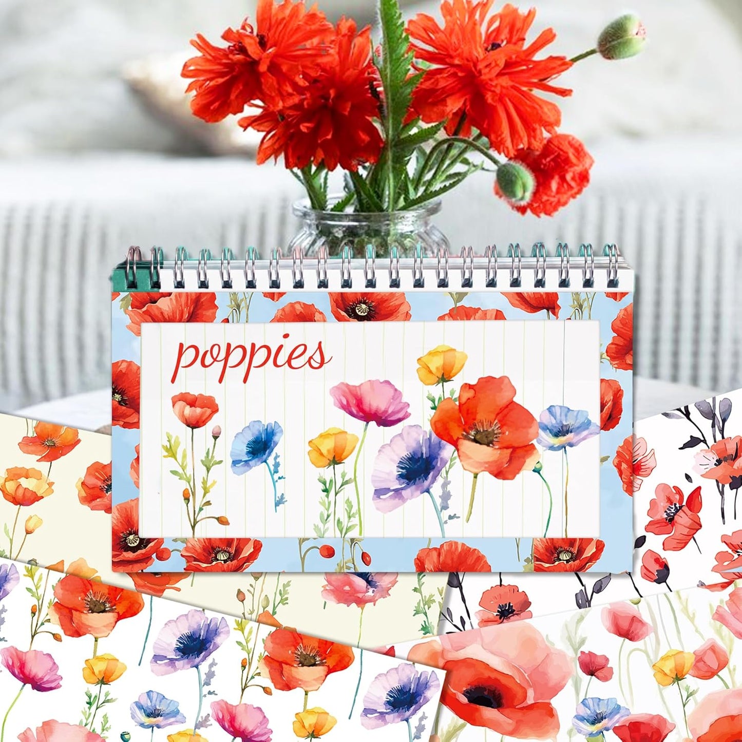 12×12 Flower Scrapbook Paper Vintage Flower Pattern Papers Pad ,24 Sheets Double-Sided Bobo Floral Scrapbooking CardStock Paper Pad for Holiday Cardmaking DIY Origami Papers.