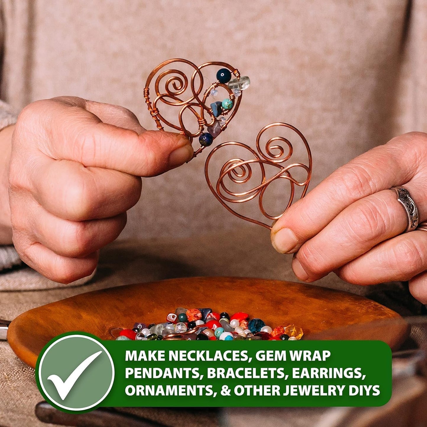 Mandala Crafts 13 Gauge Anodized Aluminum Craft Wire for Jewelry Making - 60 FT Colored Flexible Kelly Green Wire - Bendable for Bonsai Armature Crafting Sculpting