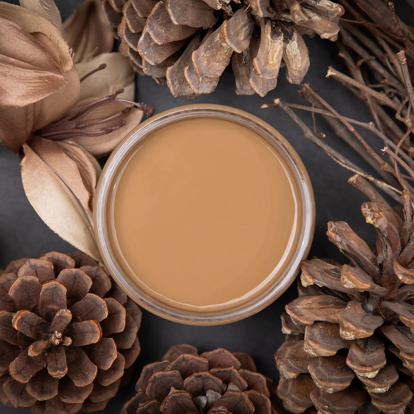 Dixie Belle Paint Company Chalk Finish Furniture Paint - Pine Cone (16oz) - Matte Chocolate Brown Chic Chalk Mineral DIY Furniture Paint