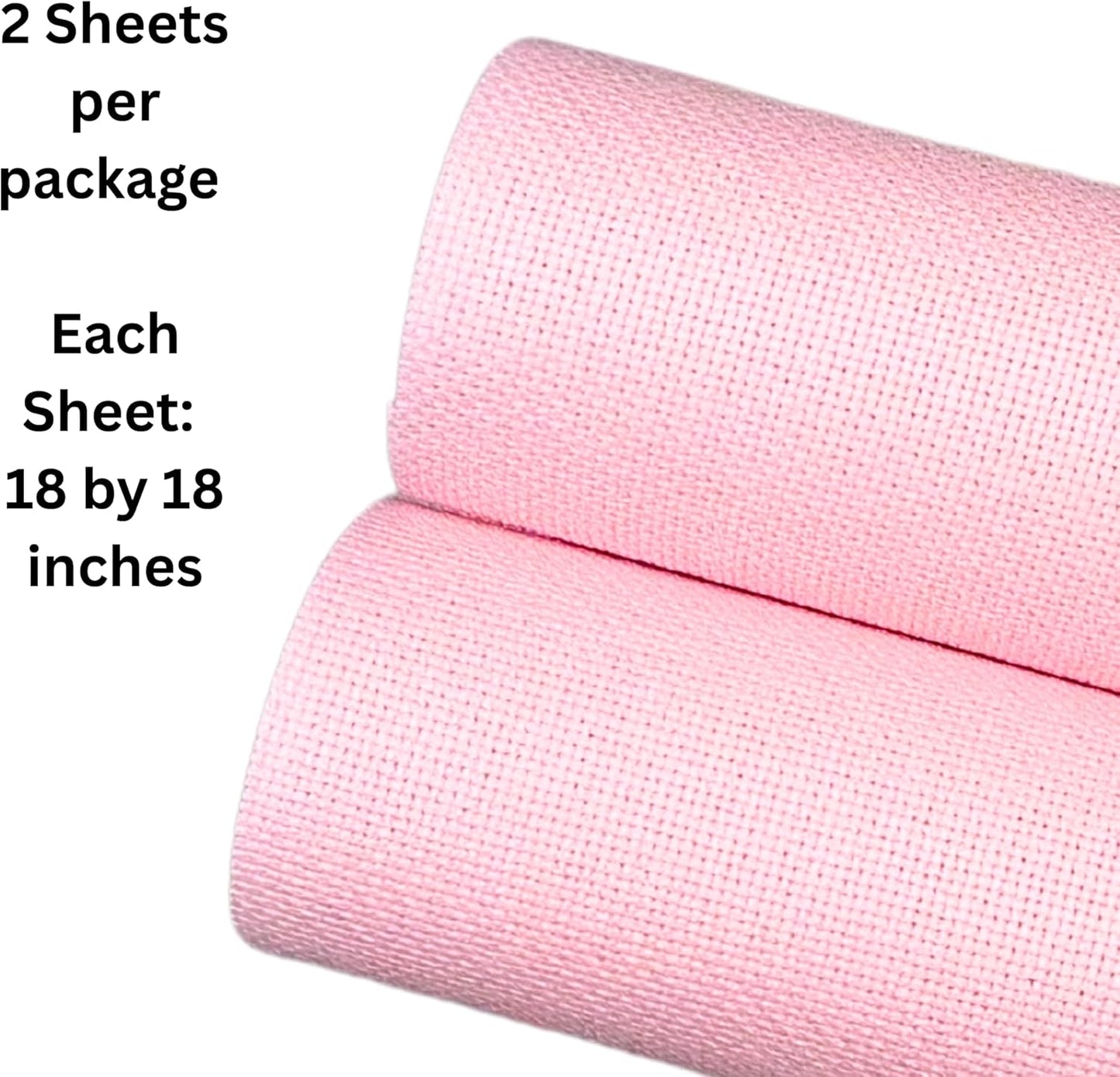 2 Sheets of Pink 14 Count Aida Cloth – 18 x 18 Inch Pre-Cut Fabric Squares – Cross Stitch Fabric – 100% Cotton – Ideal for Needlework & Embroidery – The Knotty Unicorn