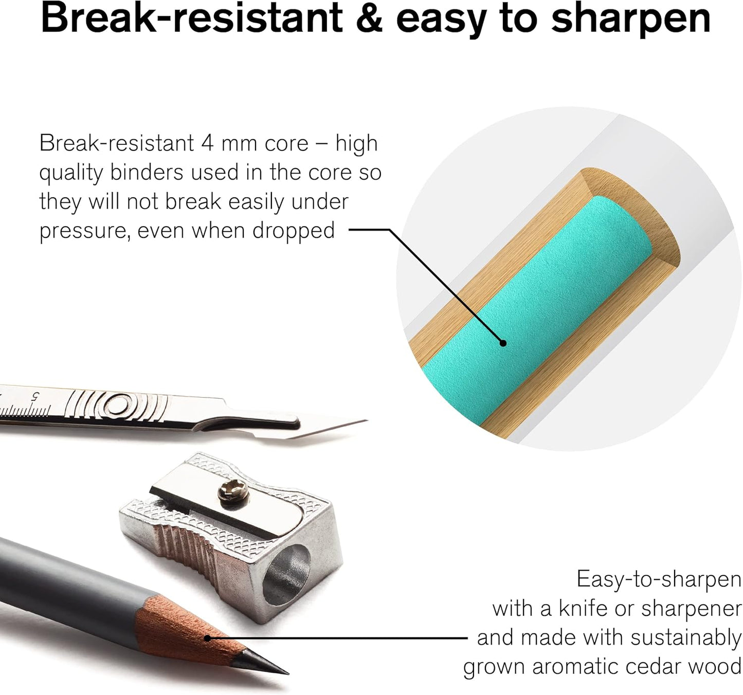 Winsor & Newton Studio Collection Artist Pencils, Watercolour Pencil Tin, 48 piece