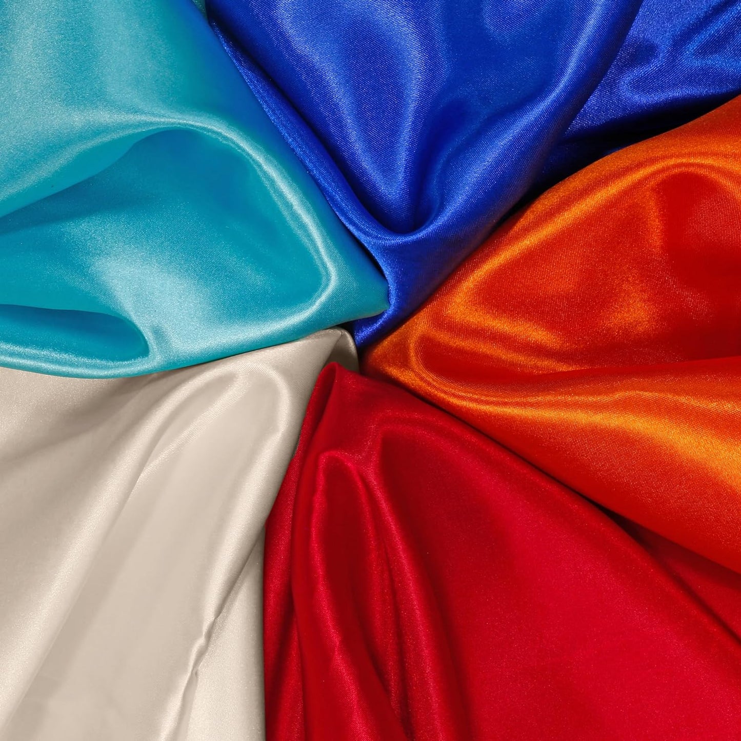 RUDONG M Beige Satin Fabric by The Yard, 3 Yard x 60 Inch Wide Silky Charmeuse Satin Fabric, Soft Satin Fabric for Wedding Decorations, Bridal Dress, Sewing, Accessories, DIY Crafts