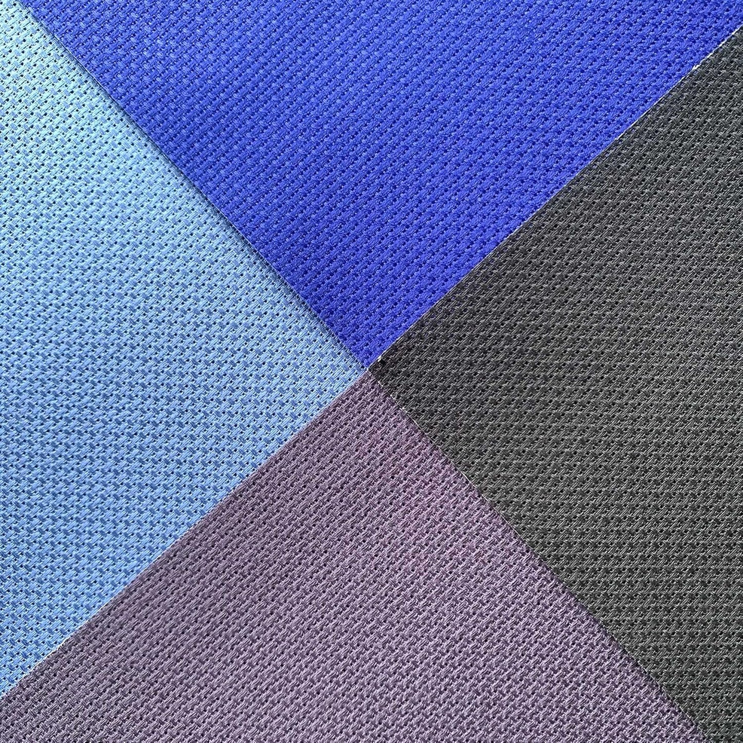 Aida Cloth 14 Count Cross Stitch Fabric,19×28inch (14CT,Jeans Blue)