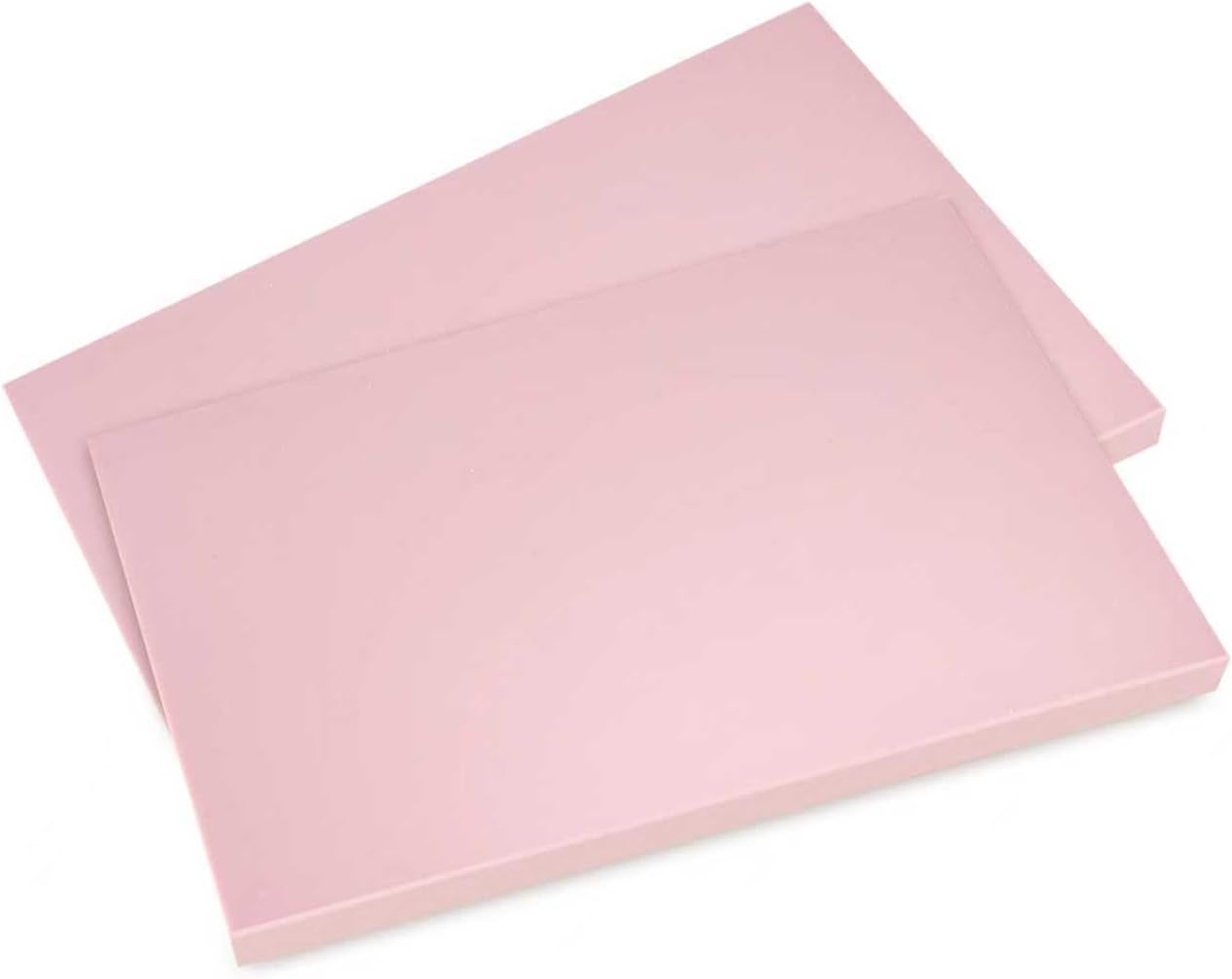 2 Pack 4"x6" Pale Pink Rubber Stamp Carving Blocks Pink Rubber Carving Blocks Linoleum Block for Stamp Maker Printmaking Supplies