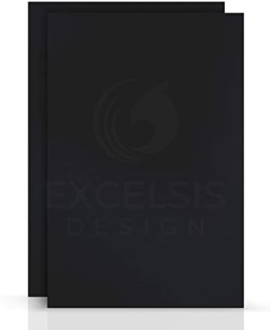 Black Foam Board 12 x 18 x 3/16" (5mm) Inch, 15 Pack Acid-Free Foam Core Poster Board Sheets for Art, Crafts, Presentation, Vision Board, Signboard, and Party Decorations