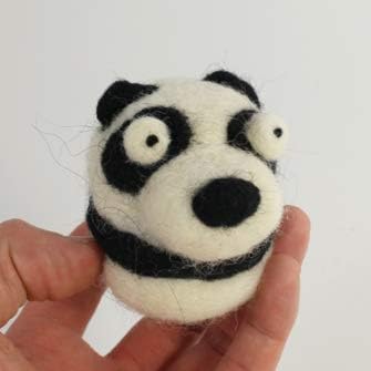 Woolbuddy Needle Felting Wool, Natural Handmade Wool Roving, 6 Vibrant Colors with Instructions (Wool Winter)