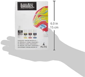 Liquitex Professional Iridescent Pouring Medium Set, Includes 3 x 2-oz Soft Body Acrylic Paint Bottles
