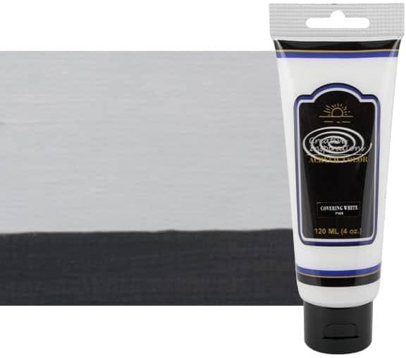 Creative Inspirations Acrylic Paint - Covering White - 120 mL Tube - Smooth & Creamy Consistency, Vibrant Pigmentation, Great Coverage for Artists - Clean Up with Soap & Water