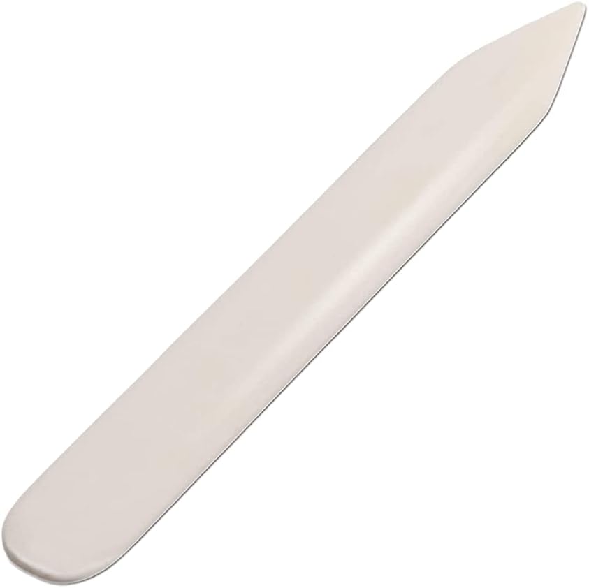 Wuta Bone Folder Leather Craft Tools 4 Pcs DIY Leather Shaping for DIY Handmade Leather Burnishing Bookbinding Cards and Paper Crafts