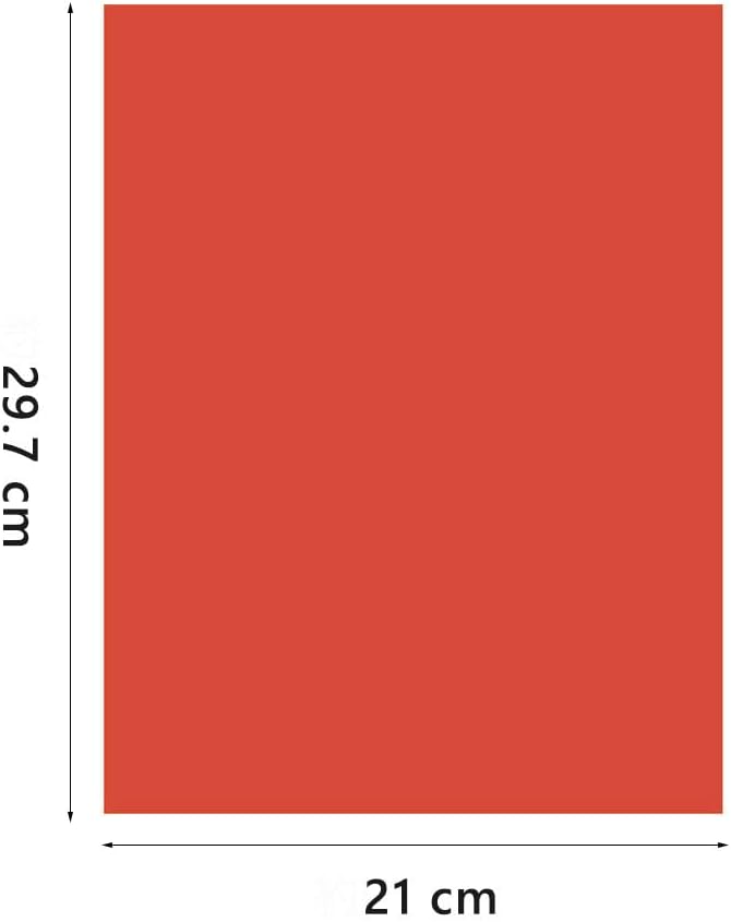 A4 Origami Paper Red 100 Sheets, 8.27×11.7 inch Double Sided Color Easy Fold Big Origami Paper A4 Colored Copy Papers Thin 70gsm for Beginners, DIY handwork Art and Craft Projects (210 x 297 mm)