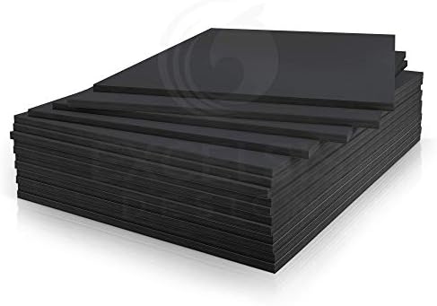 Black Foam Board 22 x 28 x 3/16" (5mm) Inch, 15 Pack Acid-Free Foam Core Poster Board Sheets for Art, Crafts, Presentation, Vision Board, Signboard, and Party Decorations