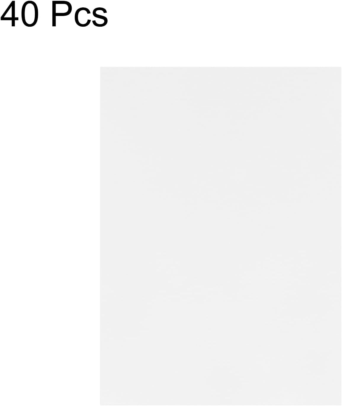 MECCANIXITY Colored Vellum Paper, 40 Sheet Silver Transparency 8.5 x 11 Printable Vellum Paper, Translucent Vellum Sheets for Printing Wedding Invitations Ink Jet Laser Printer