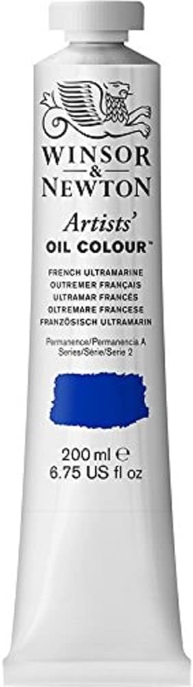 Winsor & Newton Artists' Oil Color, 200ml (6.75 oz) Tube, French Ultramarine