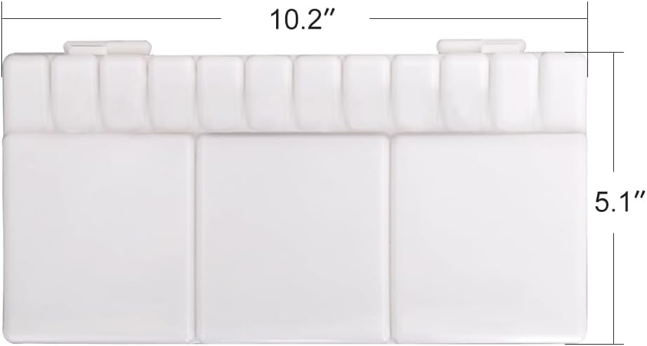 Transon Paint Palette Box 33 Wells for Mixing Gouache, Acrylic and Oil Paint with 1 Paint Brush