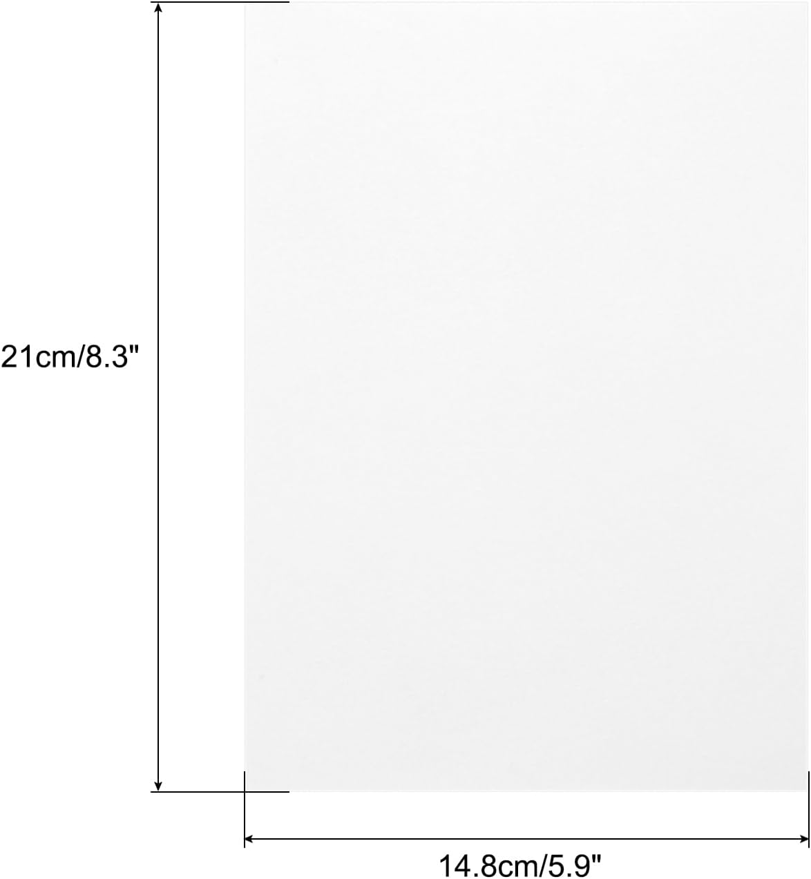 MECCANIXITY Colored Vellum Paper, 40 Sheet White Transparency 8.3" x 5.9" Printable Vellum Paper, Translucent Vellum Sheets for Printing Wedding Invitations Ink Jet Laser Printer