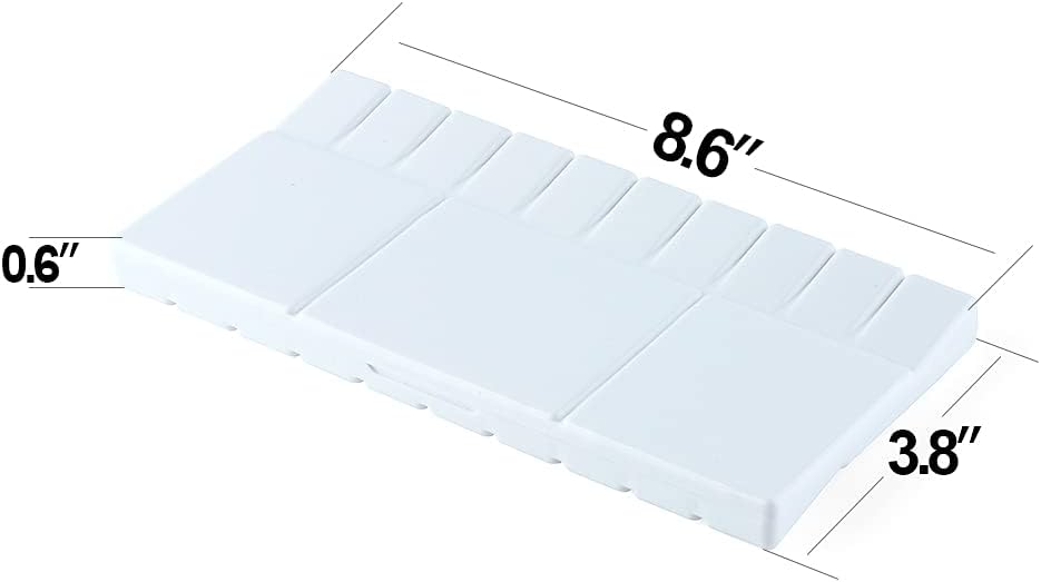 Transon 25wells Compact Paint Palette Box with Lid for Paint Color Mixing