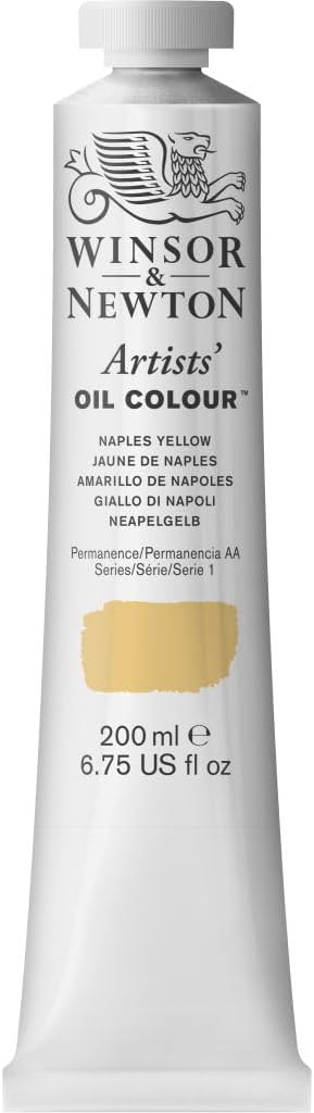 Winsor & Newton Artists' Oil Color, 200ml (6.75 oz) Tube, Naples Yellow