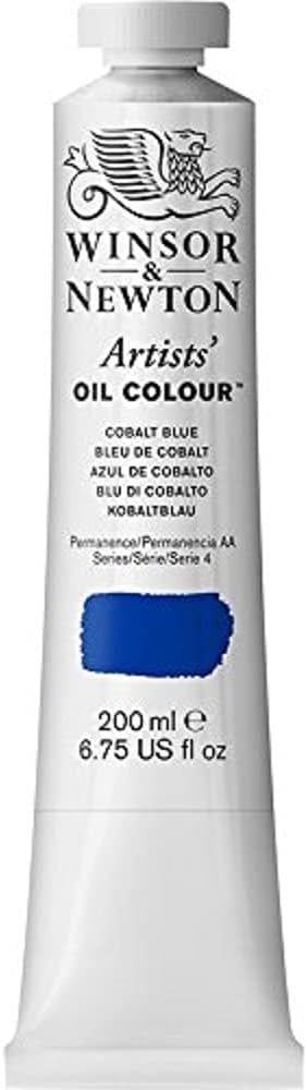 Winsor & Newton Artists' Oil Color, 200ml (6.75 oz) Tube, Cobalt Blue