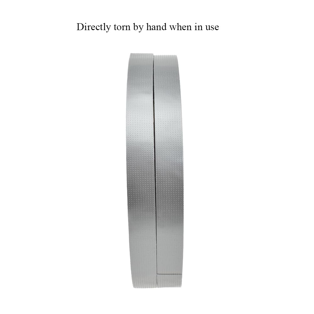 HAHIYO Silver 0.5Inch Wide Floral Tape, Waterproof Florist Tape Flower Wrap Adhesive Waterproof Decorative Tape for Bouquet Stem Wrapping Flower Arranging and Floral Craft, 2Rolls 200Feet/66Yard