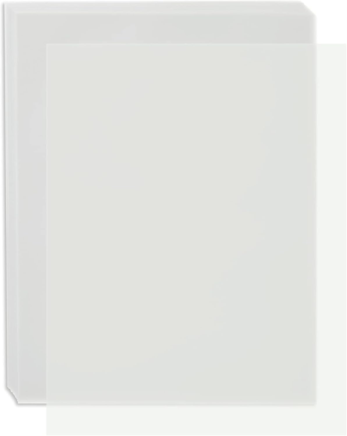 Paper Junkie Vellum Paper - 8.5 x 11 in, 100 Sheets White Translucent - Translucent & Transparent Printer Sheets for Inkjet & Laser - Printable Tracing Paper for Invitations, Sketching & Drawing