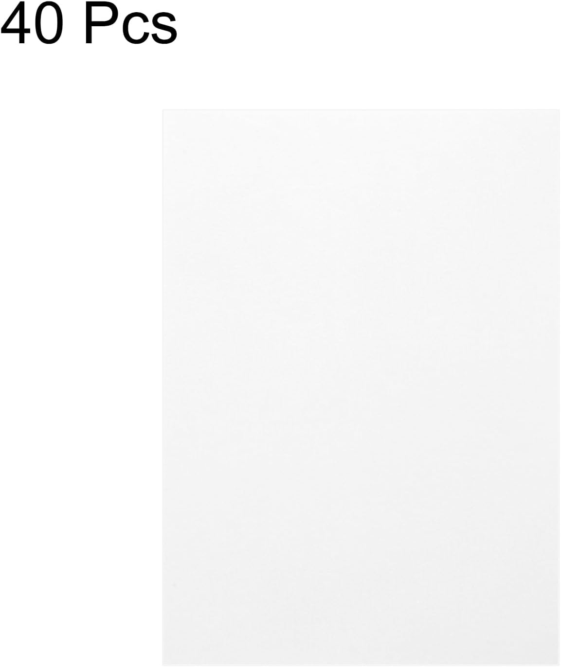 MECCANIXITY Colored Vellum Paper, 40 Sheet White Transparency 8.3" x 5.9" Printable Vellum Paper, Translucent Vellum Sheets for Printing Wedding Invitations Ink Jet Laser Printer