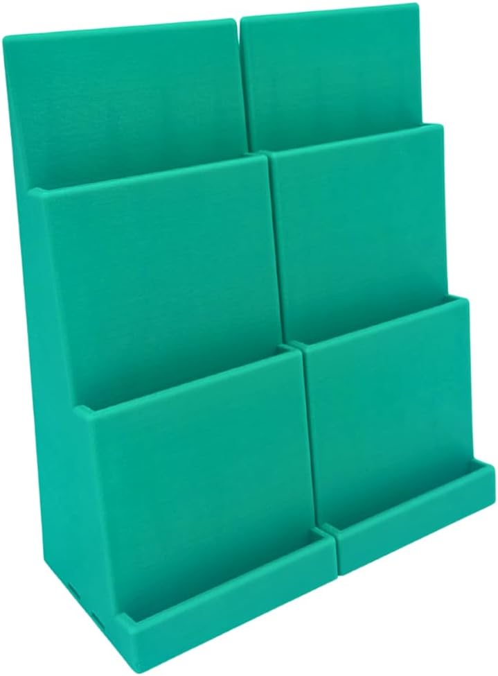 Magnetic Card Holder Stadium Displays - Green (2 Pack), Compatible with Ultra Pro Protectors - Trading Card Holder - Card Stand - Sports Card Display (Galaxy Red)