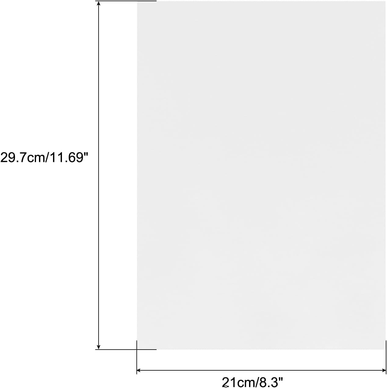 MECCANIXITY Colored Vellum Paper, 50 Sheet Silver Transparency 11.7 x 8.2 Printable Vellum Paper, Translucent Vellum Sheets for Printing Wedding Invitations, Ink Jet Laser Printer