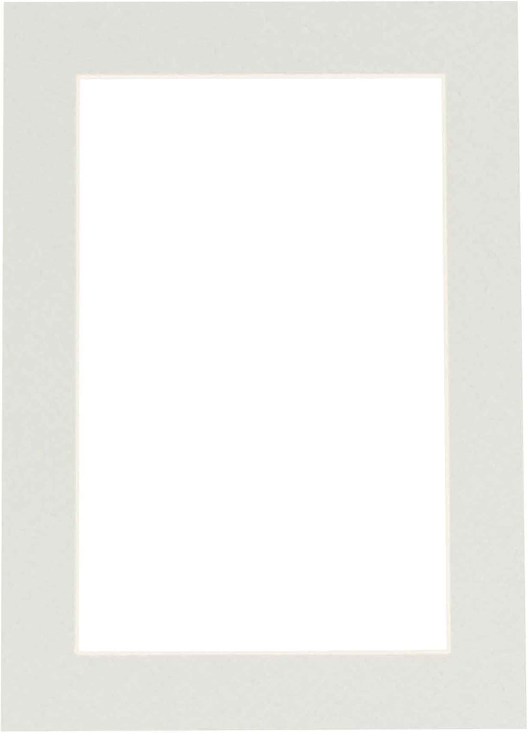 11x14 Mat for 8.5x11 Photo - Precut Grey Picture Matboard for Frames Measuring 11 x 14 Inches - Bevel Cut to Display Art 8.5 x 11 Inches - Acid Free ONE MAT with Backing Board & Clear Bag