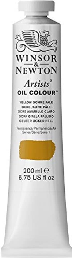 Winsor & Newton Artists' Oil Color, 200ml (6.75 oz) Tube, Yellow Ochre Pale
