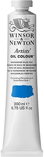 Winsor & Newton Artists' Oil Color, 200ml (6.75 oz) Tube, Manganese Blue Hue