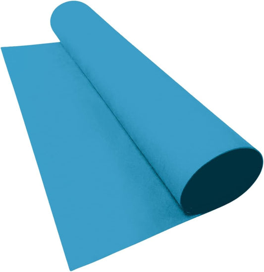 LotusFoam Large 3mm EVA Foam Sheet - 44"x 85" High Density Foam 130 kg/m3 for Cosplay, Costumes, Crafts, Flooring, Outdoor Use - 35 Colors (Bright Blue) - Bright Blue