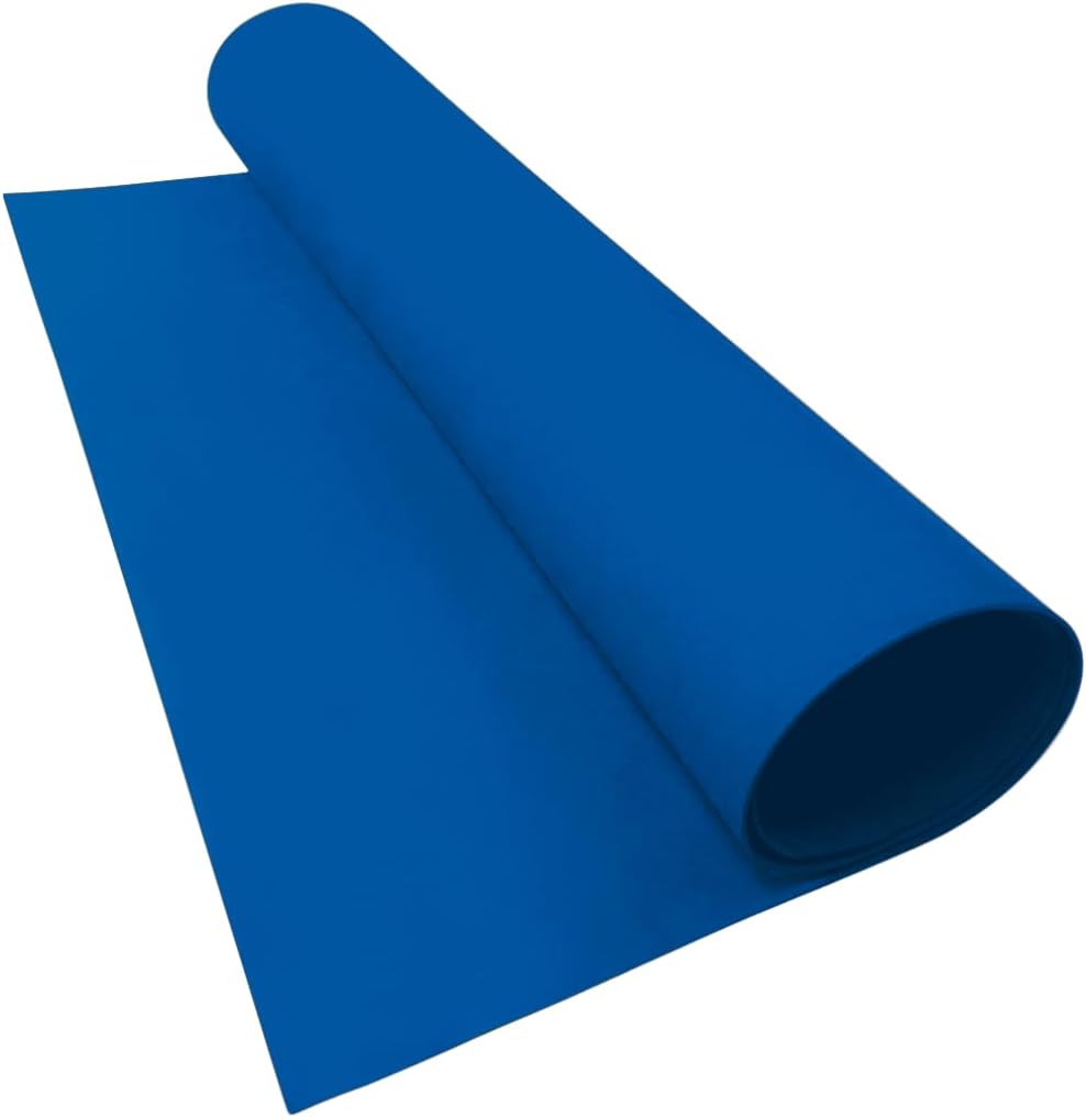 LotusFoam Large 3mm EVA Foam Sheet - 44"x 85" High Density Foam 130 kg/m3 for Cosplay, Costumes, Crafts, Flooring, Outdoor Use - 35 Colors (Blue) - Blue