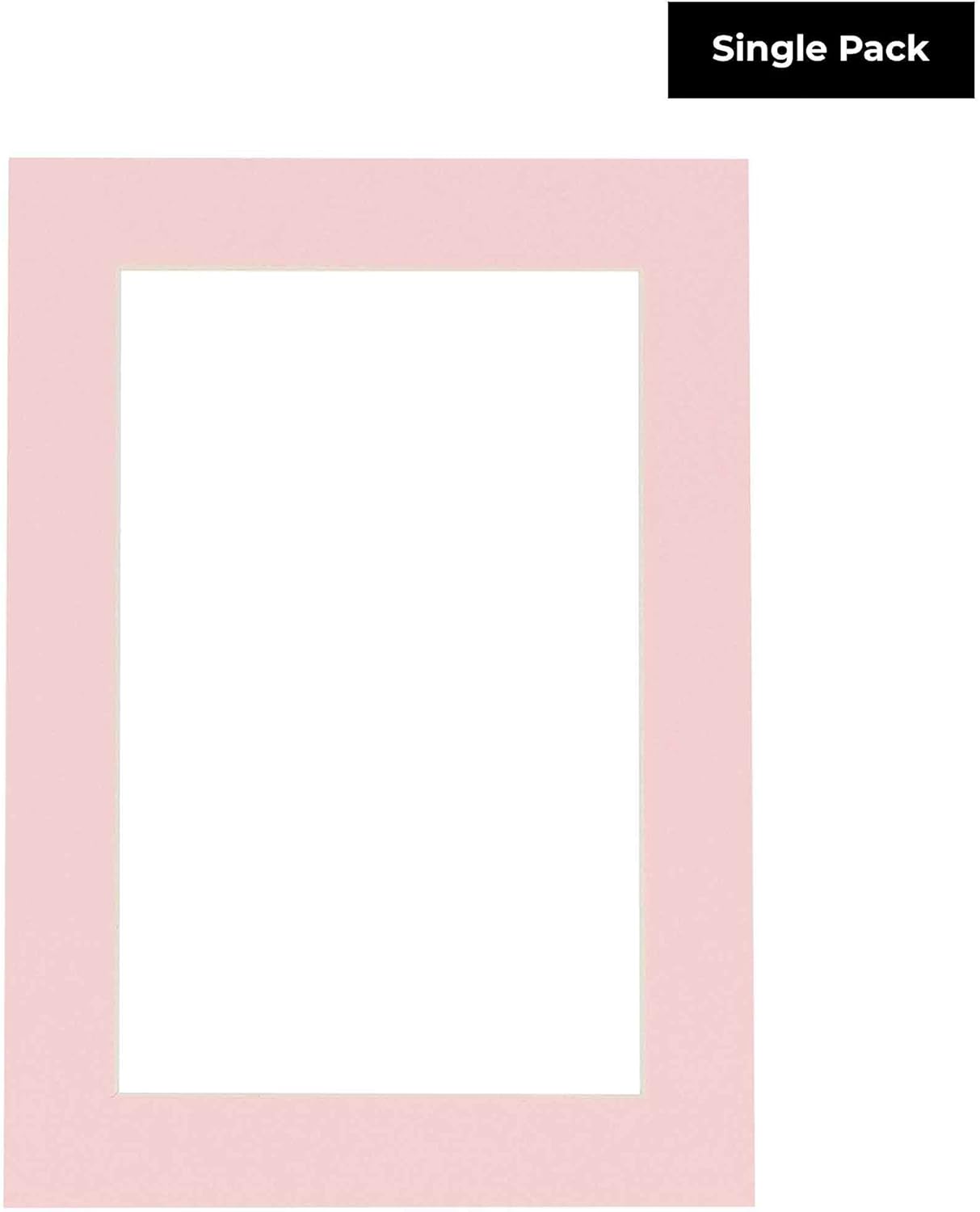 5x7 Mat for 8.5x11 Frame - Precut Mat Board Acid-Free Soft Pink 5x7 Photo Matte Made to Fit a 8.5x11 Picture Frame, Premium Matboard for Family Photos, Show Kits, Art, Picture Framing, Pack of 1 Mat