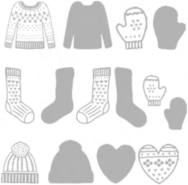 2025-2026 Stamps and Dies for Card Making, Stamps and Dies Set 2025 for Christmas and Halloween, Die Cut DIY Various Festivals Album Scrapbooking Birthdays Greeting Card (M4303)