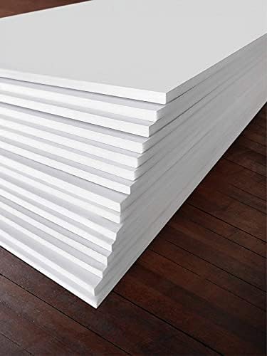 White Foam Board 20 x 24 x 3/16" (5mm) Inch, 15 Pack Acid-Free Foam Core Poster Board Sheets for Art, Crafts, Presentation, Vision Board, Signboard, and Party Decorations