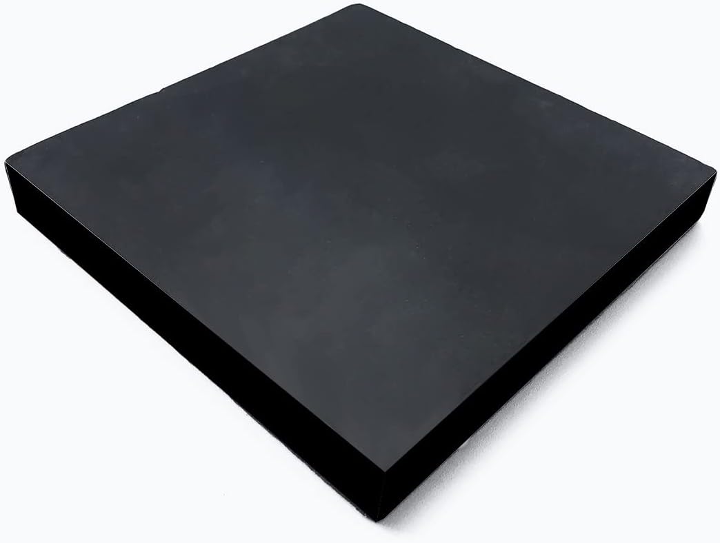 MIKMAYTOO Rubber Bench Block Jeweler's Rubber Bench Block Rubber Stamping Block for Hammering, Shaping, Chasing, Flattening Metals (100 * 100 * 15mm)