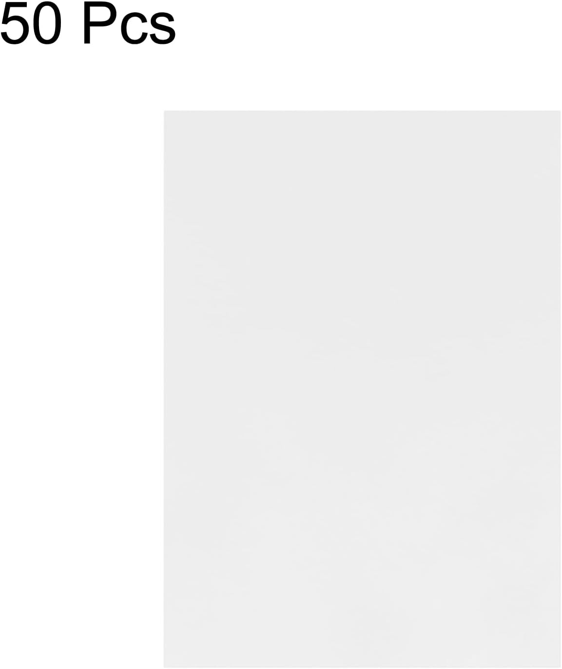 MECCANIXITY Colored Vellum Paper, 50 Sheet Silver Transparency 11.7 x 8.2 Printable Vellum Paper, Translucent Vellum Sheets for Printing Wedding Invitations, Ink Jet Laser Printer