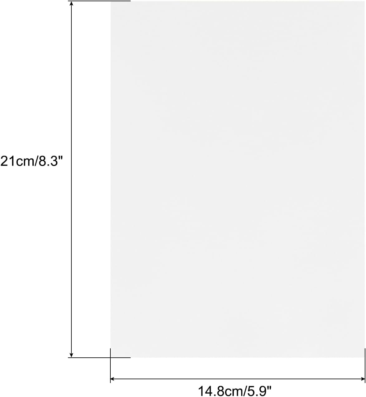 MECCANIXITY Colored Vellum Paper, 40 Sheet Silver Transparency 8.3" x 5.9" Printable Vellum Paper, Translucent Vellum Sheets for Printing Wedding Invitations Ink Jet Laser Printer