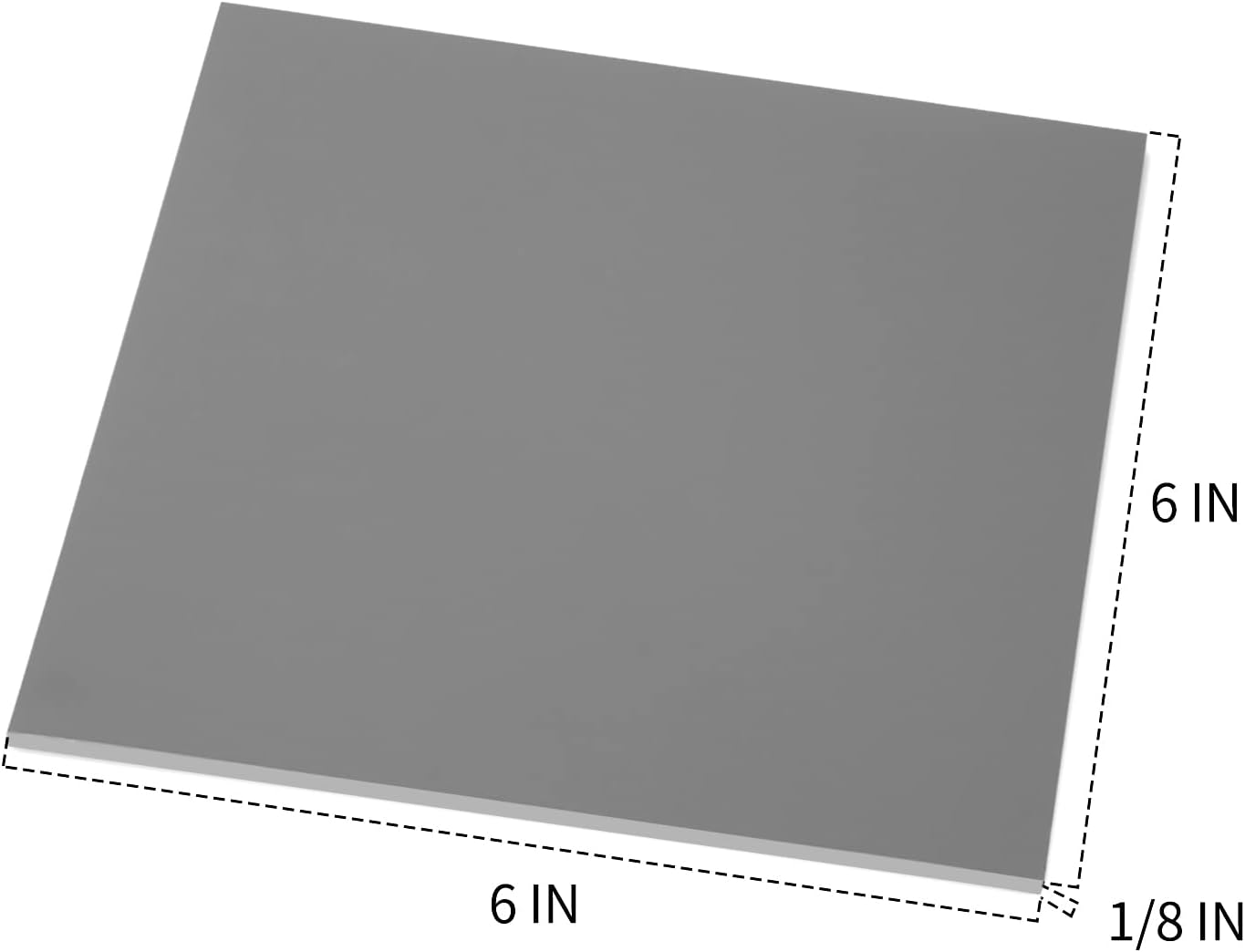 Falling in Art Soft Linoleum Carving Block, Linocut Block for Printmaking, 6 Inches by 6 Inches, Gray, 2-Pack