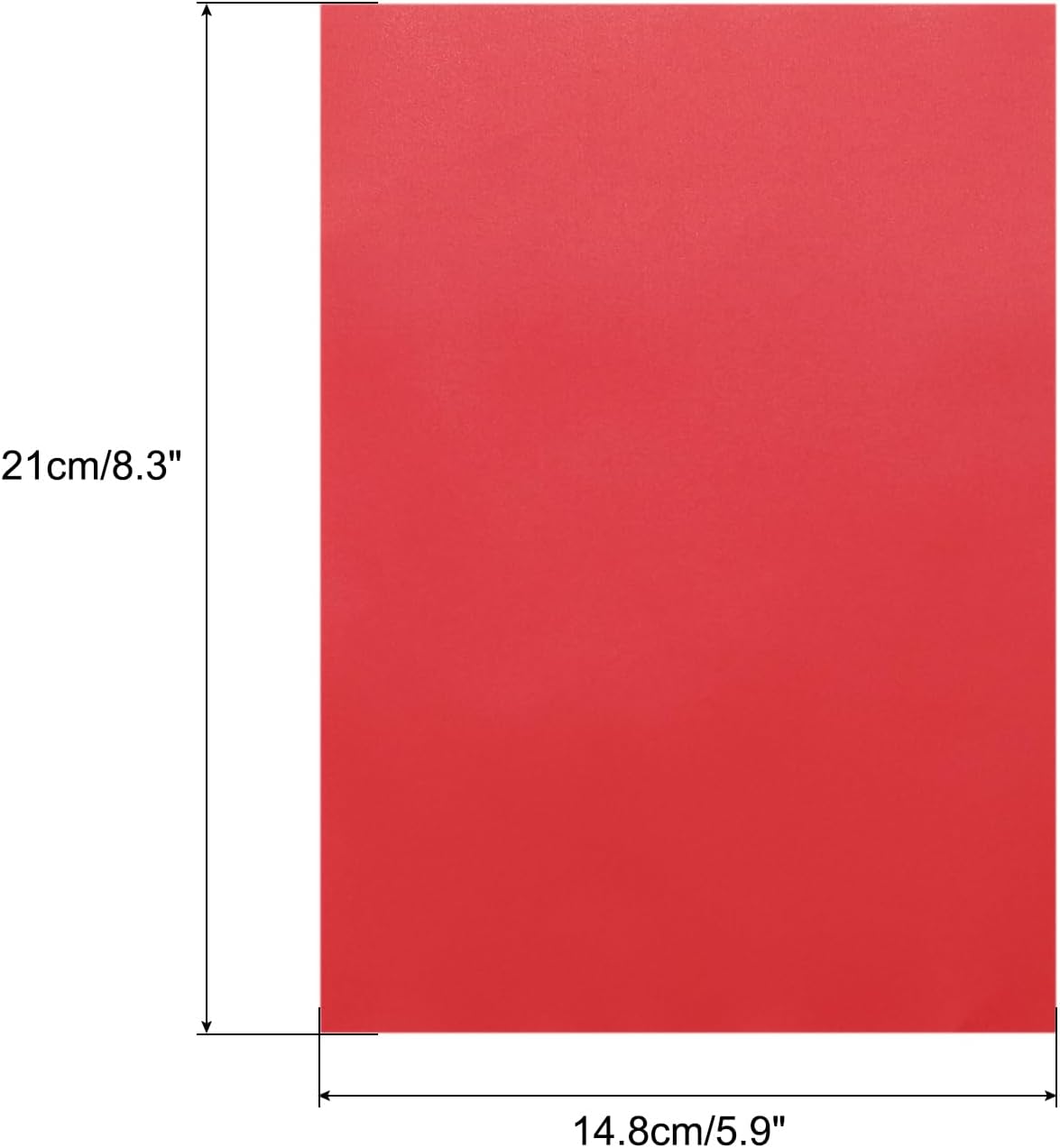 MECCANIXITY Colored Vellum Paper, 40 Sheet Red Transparency 8.3" x 5.9" Printable Vellum Paper, Translucent Vellum Sheets for Printing Wedding Invitations Ink Jet Laser Printer