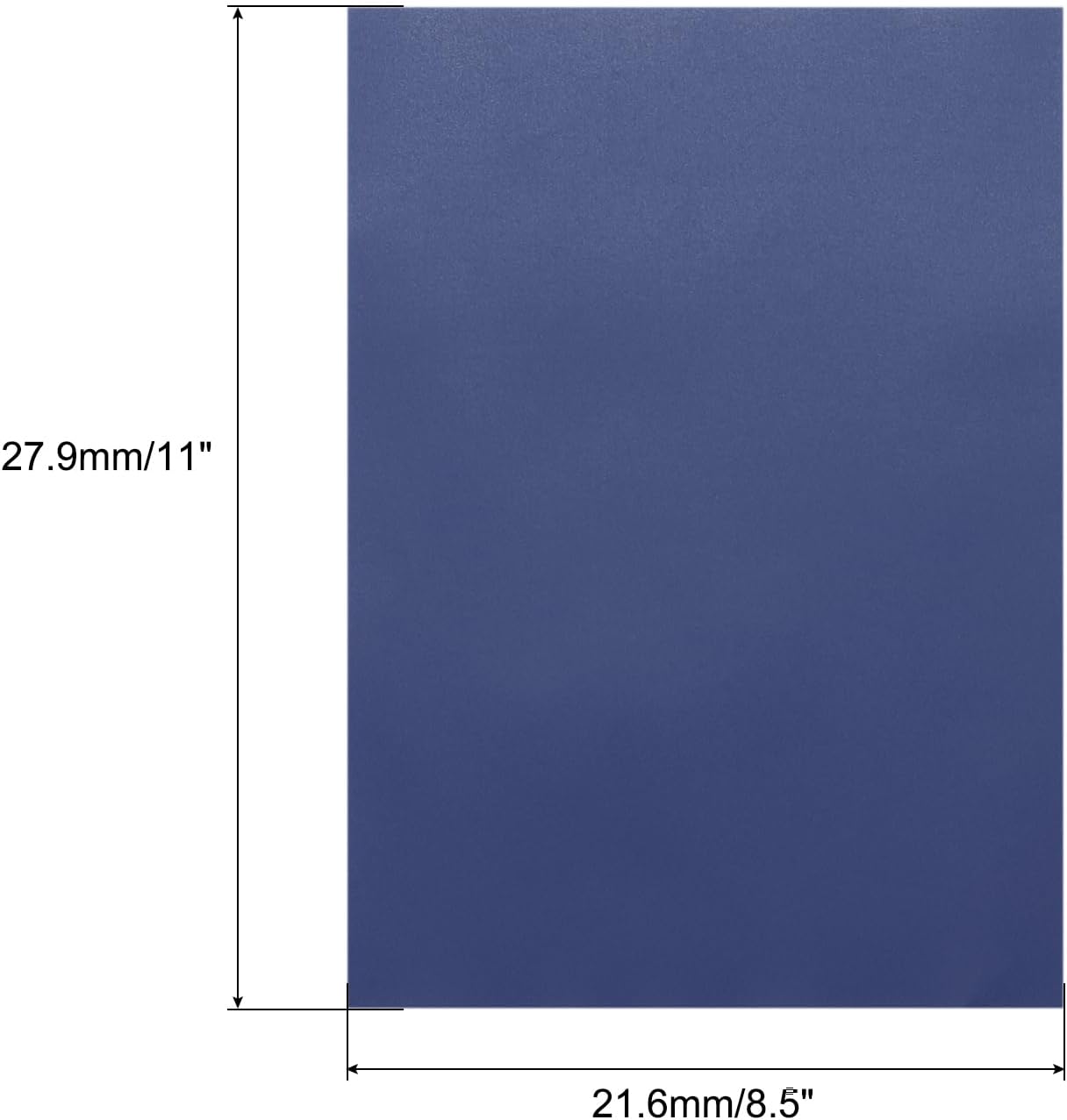 MECCANIXITY Colored Vellum Paper, 40 Sheet Deep Blue Transparency 8.5 x 11 Printable Vellum Paper, Translucent Vellum Sheets for Printing Wedding Invitations Ink Jet Laser Printer
