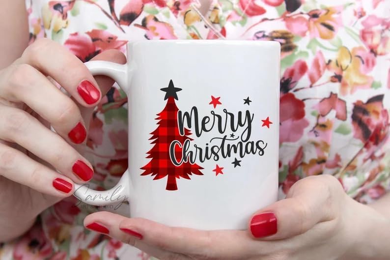 JAJADO Hello Winter Stencils Self Adhesive Silk Screen Stencil Reusable Christmas Stencil Porch Sign Holiday Gnome Silk Screen Transfers for Painting Wood, Fabric, Wall, Farmhouse Christmas Decor