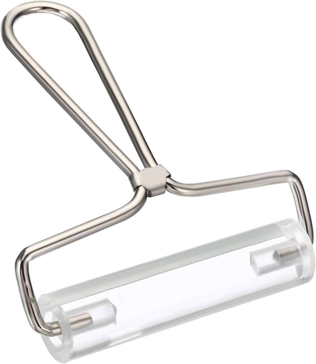 PATIKIL 4 Inch Acrylic Roller Brayer, Clay Rolling Pin Tools with Steel Handle for Wallpaper Printing Printmaking Ink Stamping Tape Construction