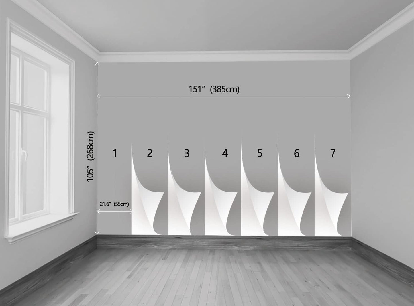 Brooklyn Bridge and New York City Wall Murals Large Photo Wallpaper Murals for Wall Living Room Bedroom Dining Room(Not Self-Adhesive) 151inchx105inch (385x268cm)