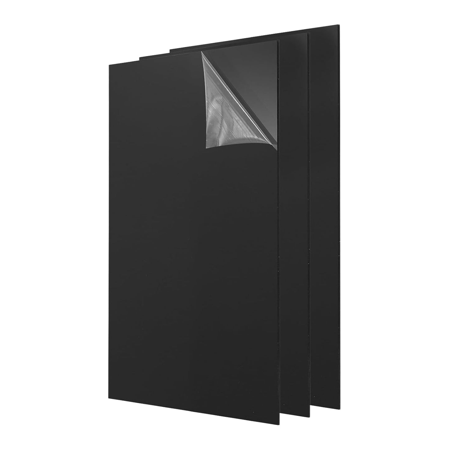 uxcell 3Pcs Acrylic Sheets 12x6 Inch Acrylic Panel 1/8 Inch-3mm Plastic Board for Picture Frames Sign Holders DIY Display Projects Craft, Black