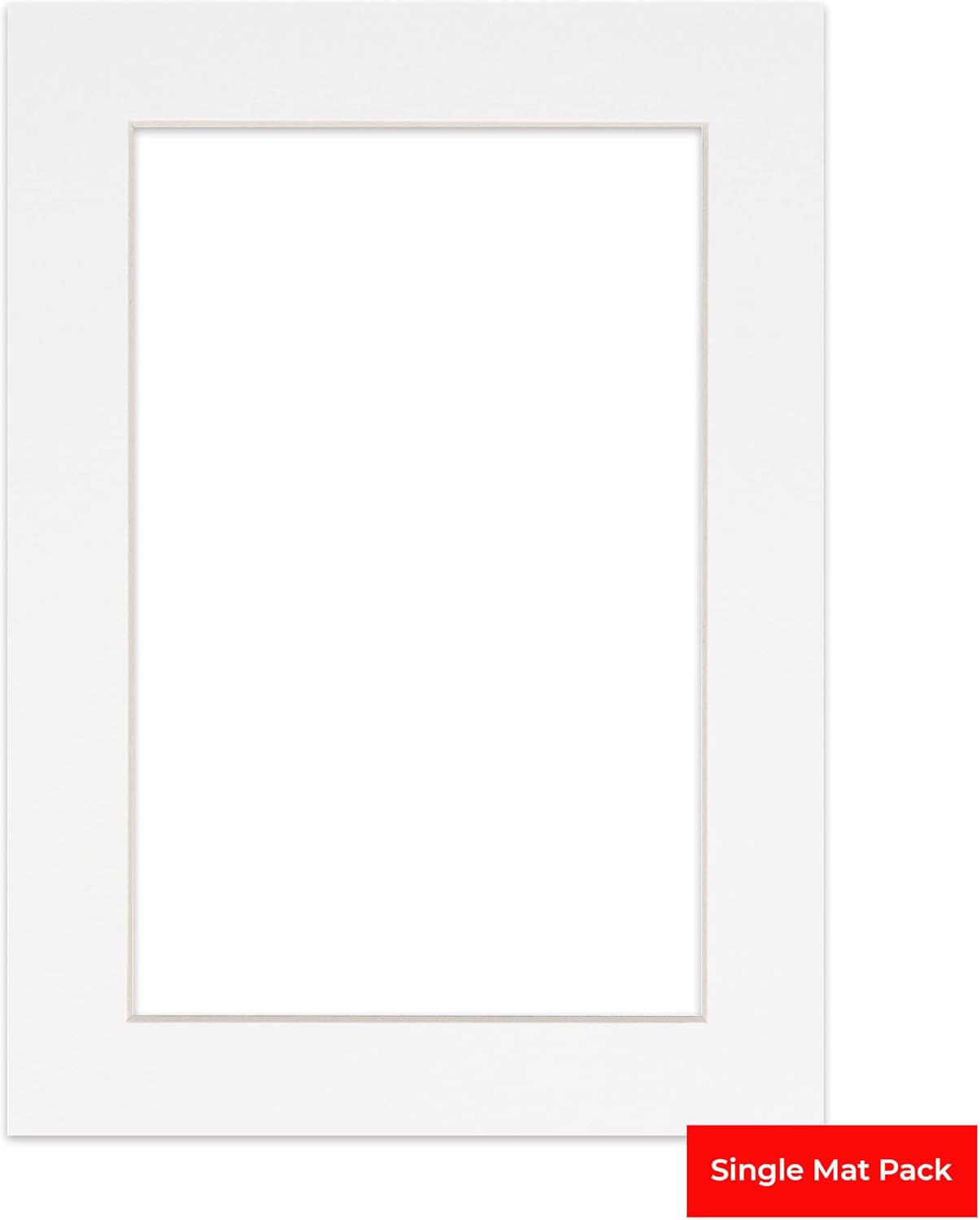 5x7 Mat for 8.5x11 Frame - Precut Mat Board Acid-Free White 5x7 Photo Matte Made to Fit a 8.5x11 Picture Frame, Premium Matboard for Family Photos, Show Kits, Art, Picture Framing, Pack of 1 Mat