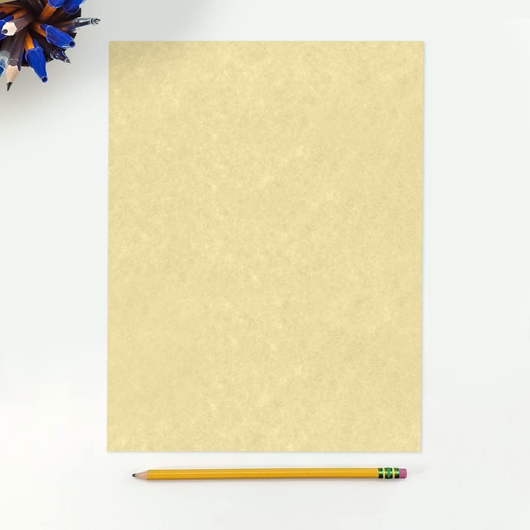 LUXPaper 8.5" x 11" Paper | Letter Size | Gold Parchment | 60lb. Text | 250 Qty