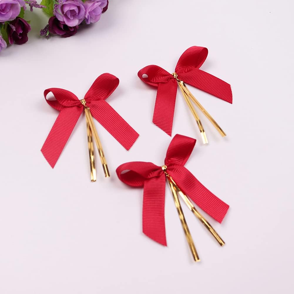 LIUYAXI 1/4" X 50 Yards Solid Red Grosgrain Ribbon, Perfect for Crafts, Wedding Decor, DIY Hair Accessories, Sewing, Gift Package Wrapping and More