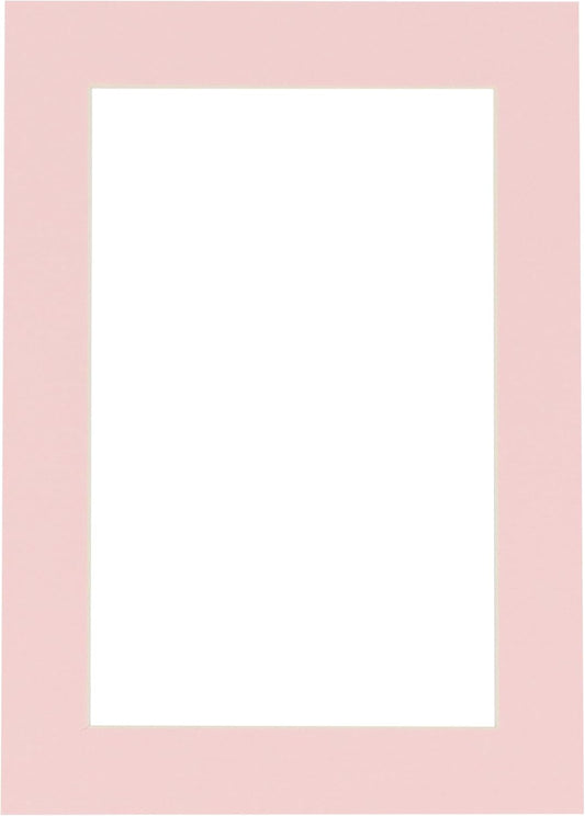 11x14 Mat for 8.5x11 Photo - Precut Soft Pink Picture Matboard for Frames Measuring 11 x 14 Inches - Bevel Cut Matte to Display Art 8.5 x 11 Inches - Acid Free ONE MAT with Backing Board & Clear Bag